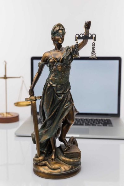Burden of proof, legal law concept image.